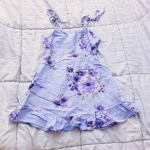 NWOT F21 Purple Floral Dress